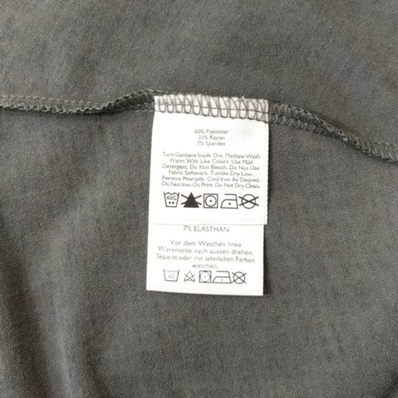 Eddie Bauer gray abstract print dress super soft - Picture 10 of 11